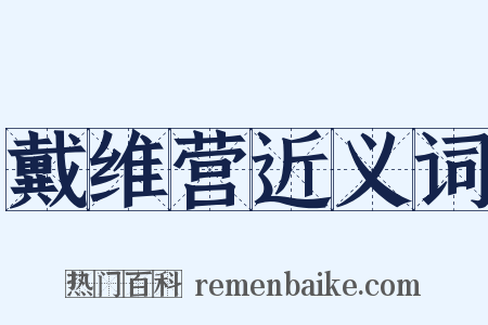 戴维营近义词是什么意思的图片